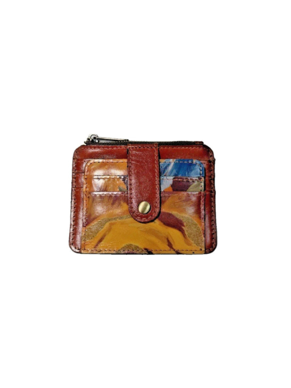 Patricia Nash Cassis Abstract Floral Multicolor Card Wallet RFID MSRP $49